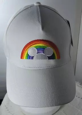 Disney Rainbow Mickey Ear Embroidered Hat With Original Tag • $11