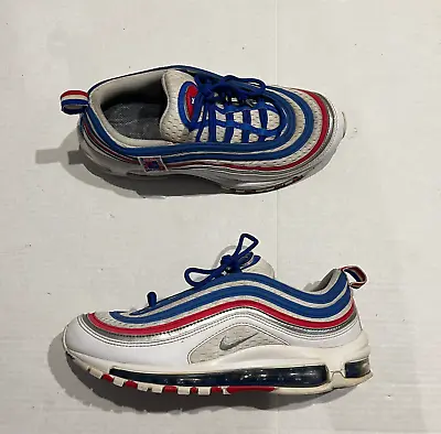 Nike Air Max 97 All Star Jersey White Blue Red Shoe Men's Size 8.5 (921826-404) • $39