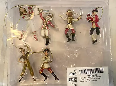 Kurt Adler 2.75  Polyresin Nutcracker Suite Miniature Ornament Set 6 Pieces • $14.95