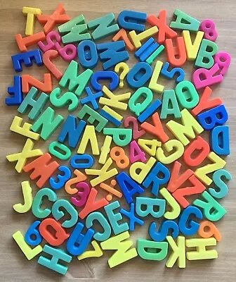 Magnetic Colorful Letters & Numbers ~ Approx. 120 Pieces ~ !NICE! • $11.99