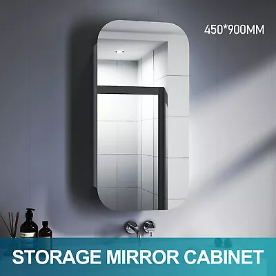 Bathroom Mirror Cabinet Medicine Vanity Wall Mirrored Cupboard 450x900mm • $119