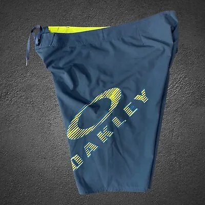 Oakley 3D Logo Board Shorts Mens 38  Swim Skate Surf Shorts Vintage • $69.99