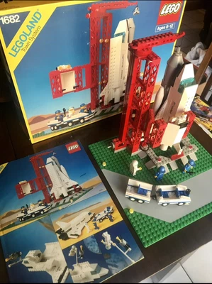 $150 • Buy Vintage Legoland Lego 1682 Space Shuttle 100% Complete W/ Box & Instructions