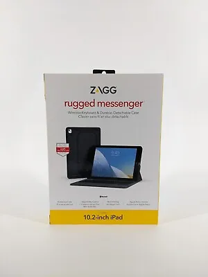 ZAGG Rugged Messenger Keyboard Folio For Apple IPad 10.2  - Black • $27.50