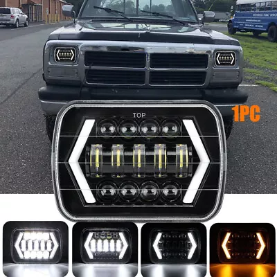 Fit Dodge D100 D150 D250 D350 1981-1993 7x6  LED Headlight High-Low Turn Signal • $29.71