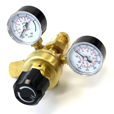 CGA580 Argon CO2 Dual Regulator Gauge Flow Meter For Mig Tig Welding Gas Welder • $33.99