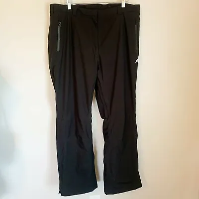 Volkl Mens Performance Wear Black Ski Pants Sensortex CPi Insulation Water Proof • $45.95