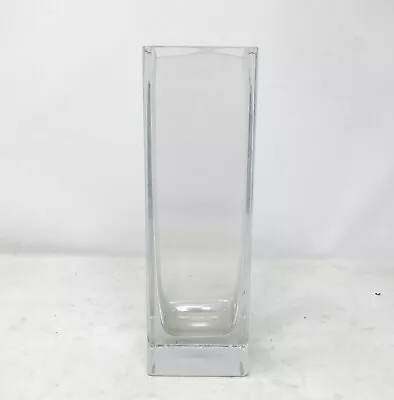 Tall Square Pillar Vase For Flowers Or Candles  Pretty Table Decor FREE SHIPPING • £39.91