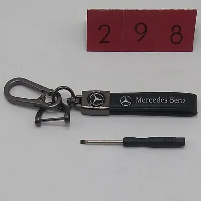 Key Chain For Mercedes Benz AMG Leather Car Keychain Fob Holder Clip • $10.99