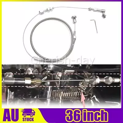 36inch Car Universal Throttle Cable Stainless Steel Accelerator Housing Rod AU • $27.39