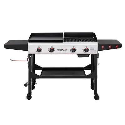 Royal Gourmet 4-Burner Portable Grill Griddle Combo Propane Gas Outdoor BBQ • $289.99