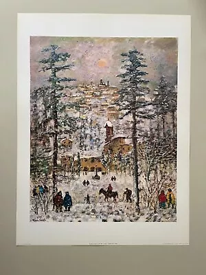 Michele Cascella'winter’ Mega Rare Authentic 1978 Art Print • $99.99