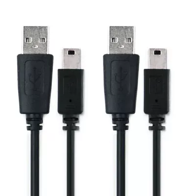 2x USB Data Cable For Canon PowerShot A810 PowerShot SD110 Black • £15.90