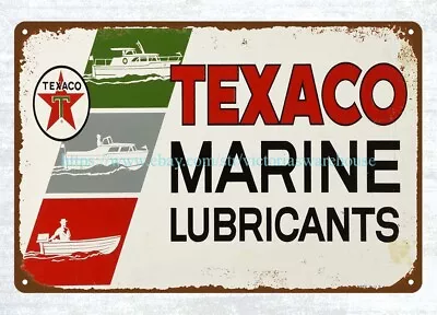 Love Wall Art TEXACO MARINE LUBRICANTS Metal Tin Sign • $18.78