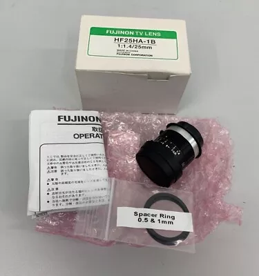 Fujinon HF25HA-1B F1.4/25mm C Mount Automation Machine Vision Lens • $50