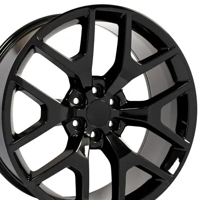 Fits 24  Gloss Black Honeycomb Wheel Fits Silverado Tahoe Yukon Sierra • $1228