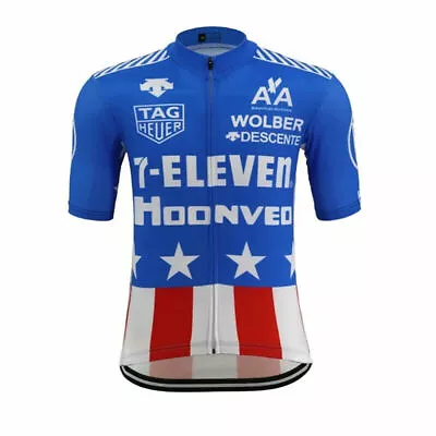 1988 USA Retro 7 Eleven Cycling Short Sleeve Jersey Cycling Jersey Cycling Shirt • $21.35