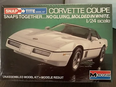 VTG Monogram Snap Tite Corvette Coupe Model 1/24 No #1410 Brand New Sealed! • $19.95