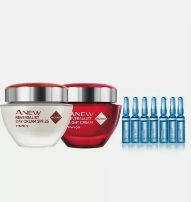 £22.50 • Buy Avon Anew Reversalist Skin Reset Bundle, Day And Night Cream Plus Plumping Shots