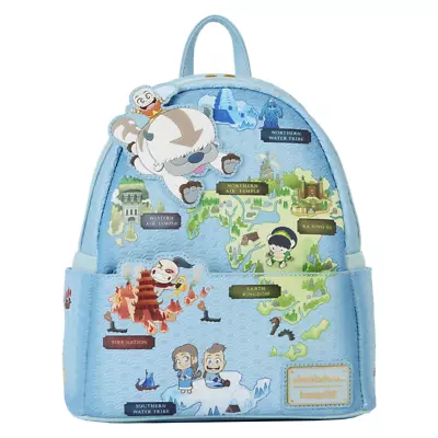 Avatar The Last Airbender Map Of The Four Nations Mini Backpack + Bonus Pin(?) • $80.99