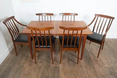 £1000 • Buy Vintage Retro Teak DIning Table And 6 Chairs By Younger