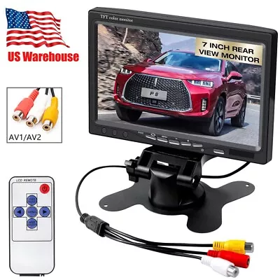 7.0'' TFT LCD Color RCA Monitor For Car Rear View Reverse Backup Parking Camera • $29.99