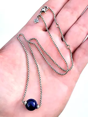 David Yurman Solari  Lapis Lazuli & Diamonds Pendant Necklace • $450