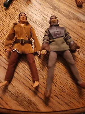 Two Vintage 8  Mego One Planet Of The Apes Cornelius Action Figure And DAVY Croc • $69.50