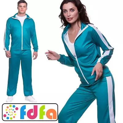 Wicked Olympics Competition Tracksuit Adults Mens Fancy Dress Costume • £9.39