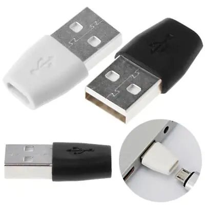 $2.26 • Buy USB A Male To Micro USB Female Adapter For Micro USB Fan / LED Light USB Connect