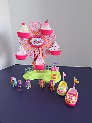 My Little Pony Ponyville 2007 Farris Wheel  Sounds And Light  With 5 Ponies • $19.99