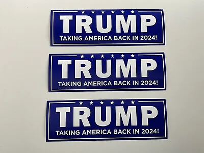 3 TRUMP 2024  Bumper Stickers Sticker MADE IN USA - Save America! • $2.49