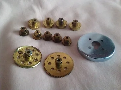 MECCANO VINTAGE 1960s OLD LOOSE SPARES X12 DIFFERENT PARTS ALL IN WELL USED CON • £15.99