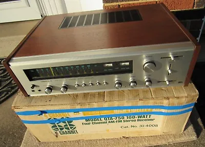 Realistic QTA-750 Vintage Quad 4 Channel Stereo Receiver & BOX Works Sound Issue • $99.99