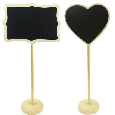 34cm Chalkboard Wooden Table Stand Numbers Place Cards Wedding Party Blackboard • $8.90