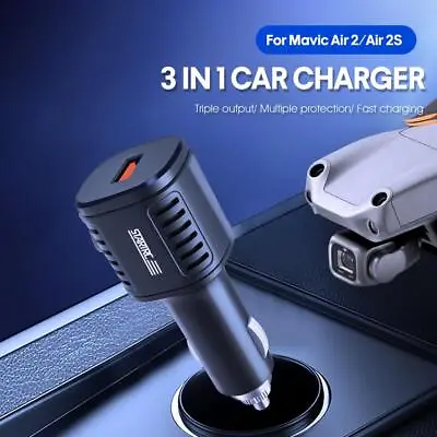 $29.85 • Buy Dual-Battery Fast Charger Battery Car Charger USB-C For DJI Mavic Air 2/Air 2S