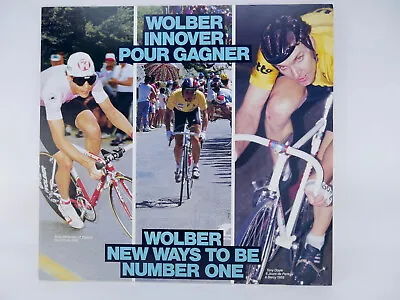 Wolber Poster Board Mounted  23x24  ORIGINAL Hampsten 7eleven Longo Doyle 88' • $112.50