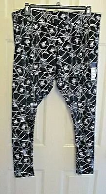 Halloween Leggings Spiders & Webs Stretch 2X/3X For Meijer NEW BOO! 46+ X 33  • $16.99