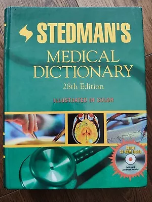Stedman's Medical Dictionary By Stedman's (2005 Hardcover Revised Edition) • $15