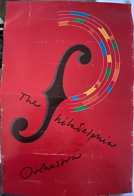 Riccardo Muti Signed Philadelphia Orchestra Poster-milton Glaser • $99.99