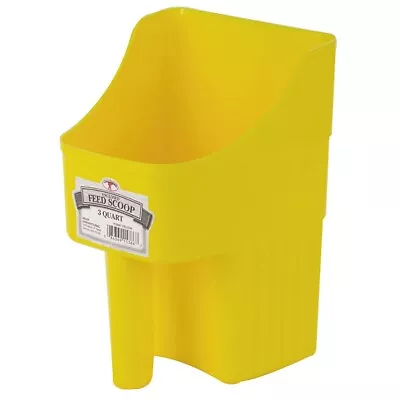 Miller Little Giant Enclosed Plastic Feed Scoop Yellow 3 Qt • $12.75