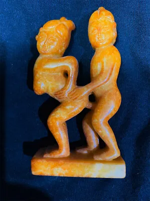 1800 Antique Jade Figure Of A Couple In A Sexual Posture • £46.80