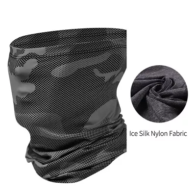 Unisex Seamless Rave Bandana Neck Gaiter Tube Headwear Motorcycle Face Scarf • $30.55