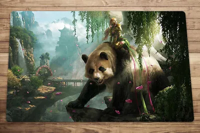 Magic The Gathering Panda Bear Trading Card Game Playmat MTG Duel Mat Free Bag • $23.98