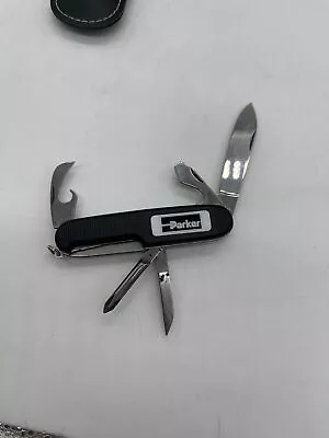 Vintage INOX Solingen Germany Parker Advertising Pocket Knife 5 Blade Function! • $24.99