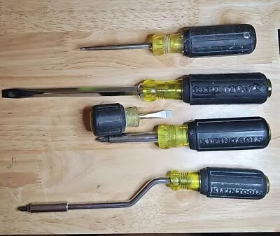 Klein Tools Cushion Grip Screwdrivers 5 Piece Lot • $18.99