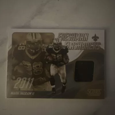 Mark Ingram  Freshman Flashbacks  (New Orleans Saints) Jersey Patch Card #FF22 • $5