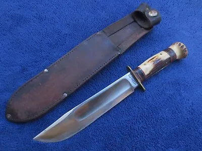 Antique Original Us Marble`s 7  Blade Ideal Pinned Knife And Original Sheath • $729