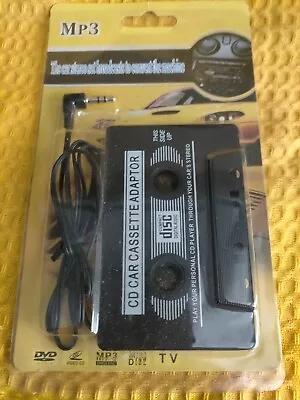 Car Cassette Adaptor CD MD IPOD NANO MP3 Tape Converter 3.5mm Aux Jack Adapter • £3.50