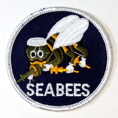 WW2 USN Navy Seabees Patch Top Gun Maverick M422A G-1 Flight Jacket (Sewn) Patch • $7.99